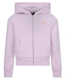 Толстовка Converse Big Girls Star Pointelle с капюшоном и молнией во всю длину