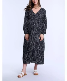 Материнство для беременных женское платье миди с длинным рукавом и пуговицами спереди для беременных - Материнство для беременных