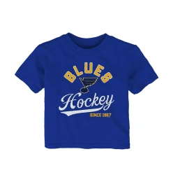 Футболка Outerstuff Infant Boys and Girls Blue St. Louis Blues Take The Lead