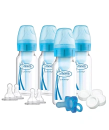 Dr. Browns Baby 14 предметов + набор бутылочек для кормления недоношенных и новорожденных с антиколиковой защитой, синий