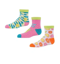 MeMoi Girls 3 пары носков средней длины с лимонным принтом