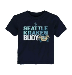 Футболка Outerstuff Toddler Deep Sea Blue Seattle Kraken Mascot Head