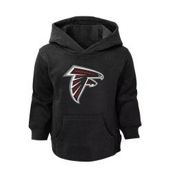 Outerstuff Малыши Мальчики и Девочки Черный Atlanta Falcons Логотип Пуловер Толстовка