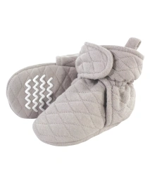 Стеганые пинетки Hudson Baby для мальчиков, черные, 12-18 месяцев