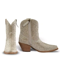 Ботильоны-ковбойши Buck & Brana Jovanka из кожи и кристаллов