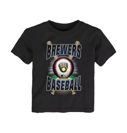 Черная футболка для малышей Outerstuff Milwaukee Brewers Special Event для мальчиков и девочек