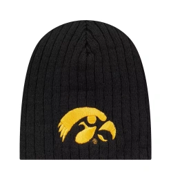 New Era Baby Boys and Girls Black Iowa Hawkeyes Mini Fan Beanie