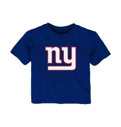 Футболка Outerstuff Baby Boys and Girls Royal New York Giants Primary с логотипом