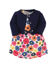 Платье и кардиган из органического хлопка для девочек от «Toddled by Nature»