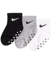 Носки Nike для мальчиков и девочек Core Ankle Gripper, упаковка из 3 шт.