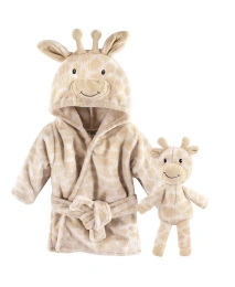 Hudson Baby Infant унисекс плюшевый банный халат и набор игрушек