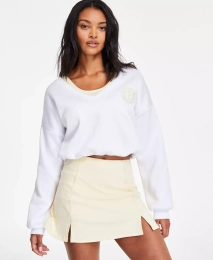 Спортивная флисовая толстовка Madden Girl Juniors Twofer Bubble Hem