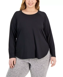 Футболка ID Ideology Plus Size Essentials с длинным рукавом