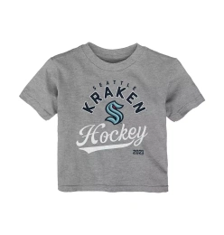 Футболка Outerstuff Infant Boys and Girls Heather Grey Seattle Kraken Take The Lead