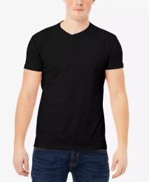 Футболка мужская X-Ray Basic Henley Neck с коротким рукавом