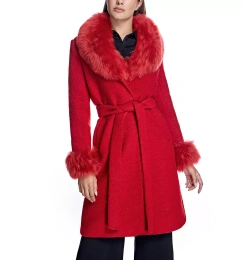 Женское шерстяное пальто-халат Julia & Stella By Maximilian