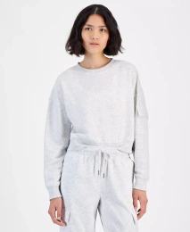 Толстовка Hippie Rose Juniors с круглым вырезом и флисовым карманом