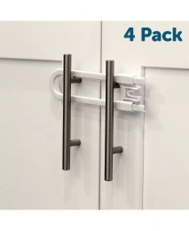 Замки для раздвижных шкафов Jool Baby Toddler, U-образные, для ручек, дверей - набор для детской безопасности - 4 шт. в упаковке