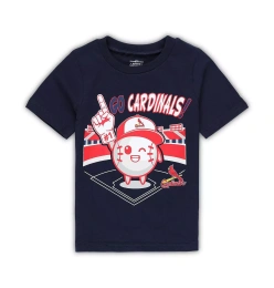 Футболка Outerstuff для мальчиков и девочек темно-синяя St. Louis Cardinals Ball Boy