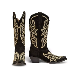 Роскошные кожаные сапоги в стиле вестерн от Buck & Brana Ginger