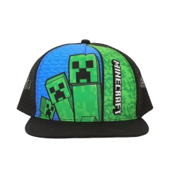 Minecraft Boys Creepers & Logo Youth Trucker Hat