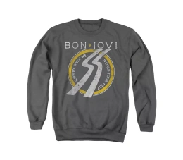 Мужская толстовка Bon Jovi Slippery When Wet World Tour для взрослых с круглым вырезом