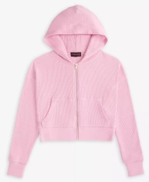С капюшоном Jules Big Girls с вафельной застежкой-молнией