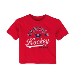 Outerstuff Футболка для мальчиков и девочек красная Washington Capitals Take The Lead