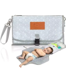 Пеленальный коврик KeaBabies Ezee, портативный пеленальный коврик, водонепроницаемый складной пеленальный коврик