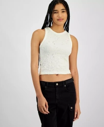 Текстурированная бесшовная майка Hippie Rose Juniors