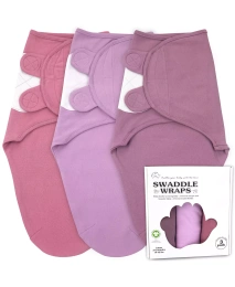 Bublo Baby Baby Girls Baby Swaddle Blanket, 3 шт. Органические детские пеленки для сна, пеленальный мешок для новорожденных