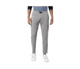 Мужские повседневные джоггеры Campus Sutra светло-серого цвета сбоку