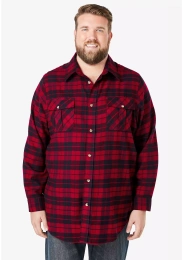 Рубашка из фланели KingSize Big & Tall Signature Plaid