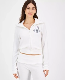 Grayson Threads, The Label Juniors' Hello Kitty Cozy Waffle Knit Top на молнии