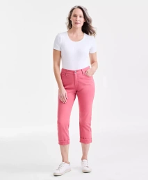 Джинсы-капри Style & Co Petite Curvy-Fit средней посадки с манжетами