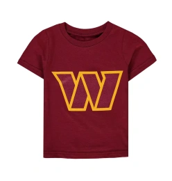 Футболка Outerstuff для малышей, мальчиков и девочек, бордовая, с логотипом команды Washington Commanders