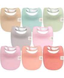 KeaBabies 8 шт. Органические детские нагрудники Quin для слюнотечения и прорезывания зубов, хлопковые нагрудники для слюнотечения, нагрудники для новорожденных мальчиков, нагрудники для девочек