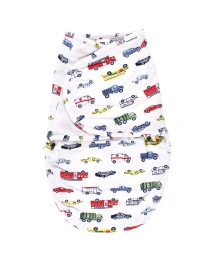 Hudson Baby Baby Boys Hudson Plush Faux Fur Swaddle Wrap, Going Places, 0-3 месяца