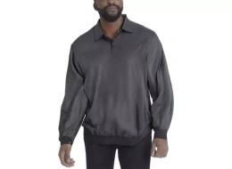 Легкий свитер-поло KingSize Big & Tall