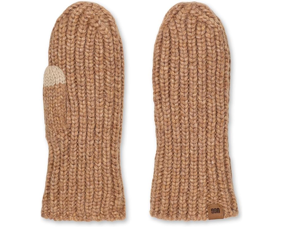 Вязаные варежки UGG Chunky Rib из мягкой смесовой пряжи