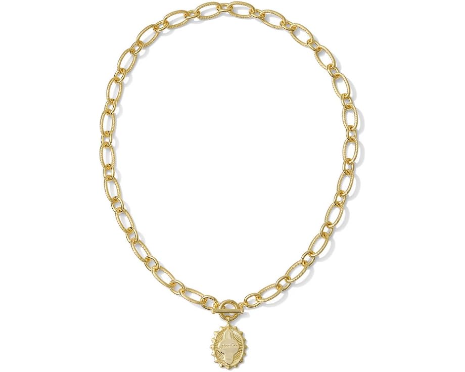 Колье Kendra Scott Grandma с монетой и смешанной цепочкой