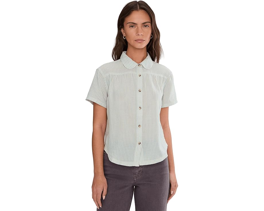 Летняя блуза Holly Shirt из органического хлопка с закругленным воротником Toad&Co