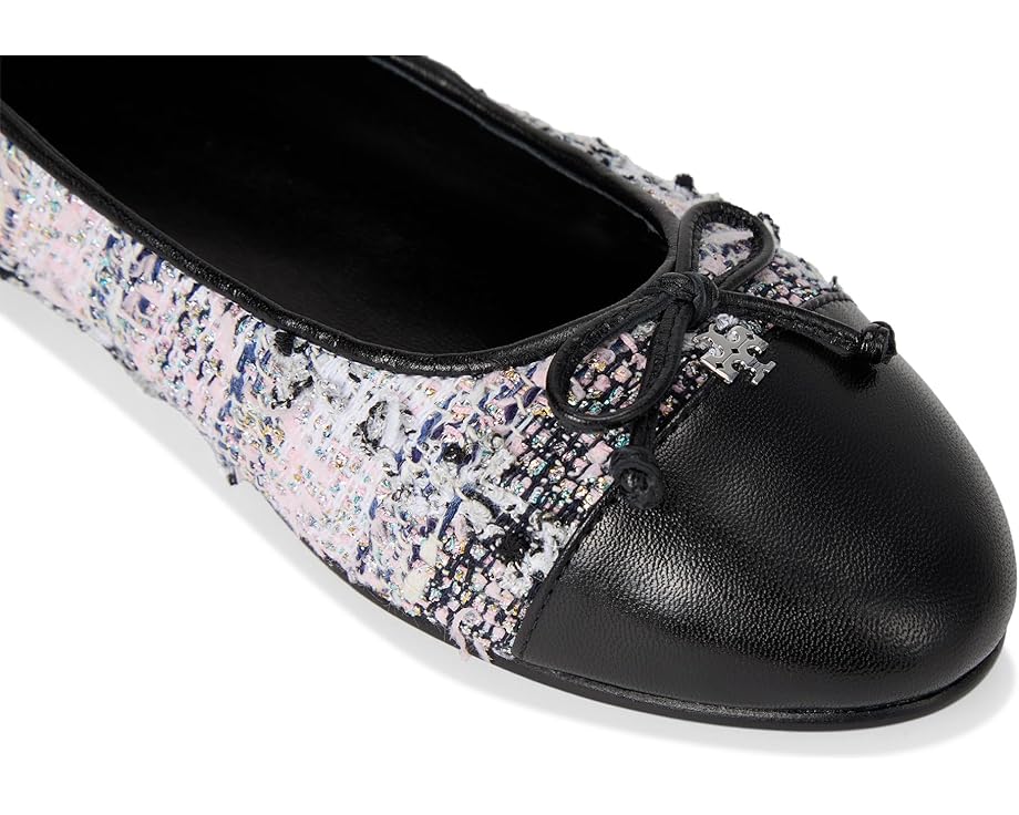 Балетки Tory Burch Cap Toe с бантом и контрастным мыском