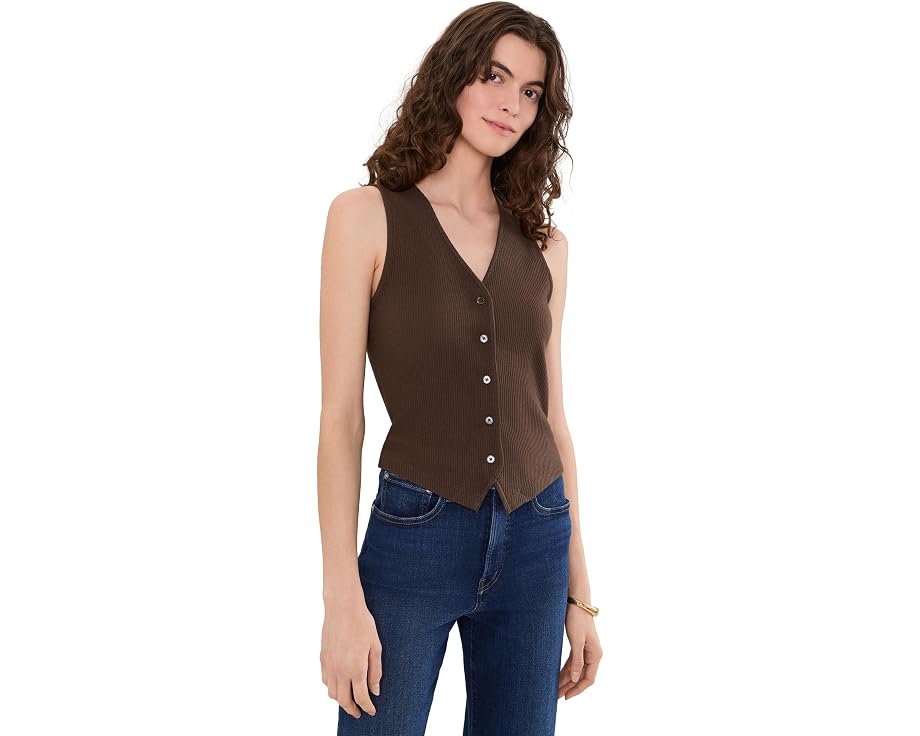 Madewell Knit Vest трикотажный жилет на пуговицах из хлопка