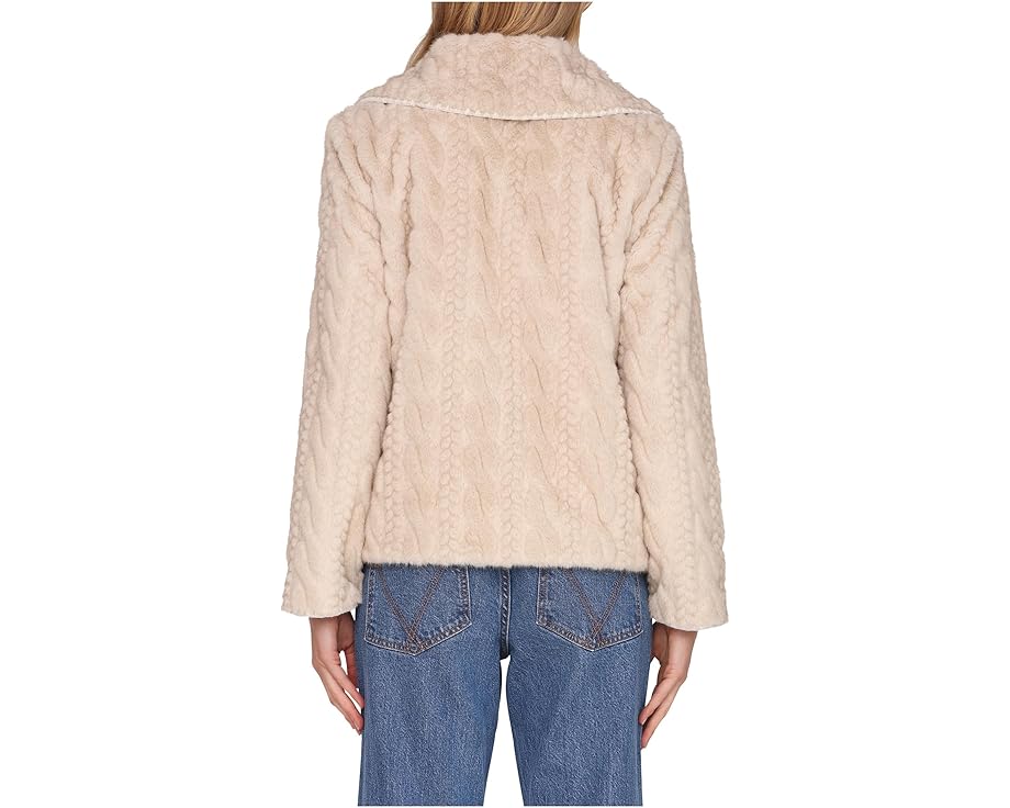 Avec Les Filles куртка High Pile Fleece из искусственного меха бежевого цвета