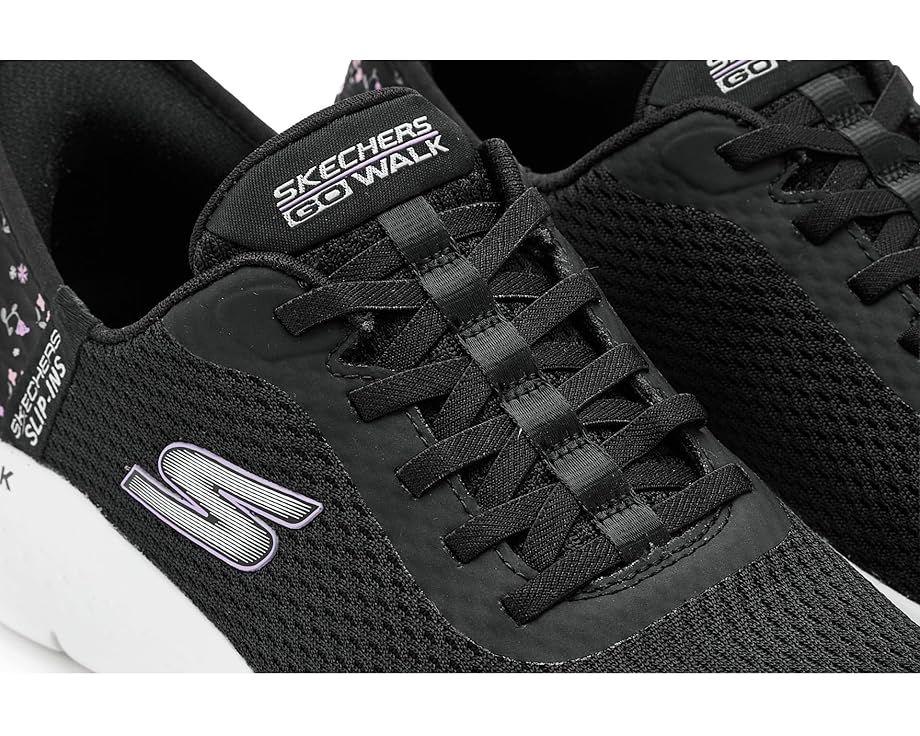 SKECHERS Performance Go Walk Flex Lily Rose с эластичными шнурками и сетчатым верхом