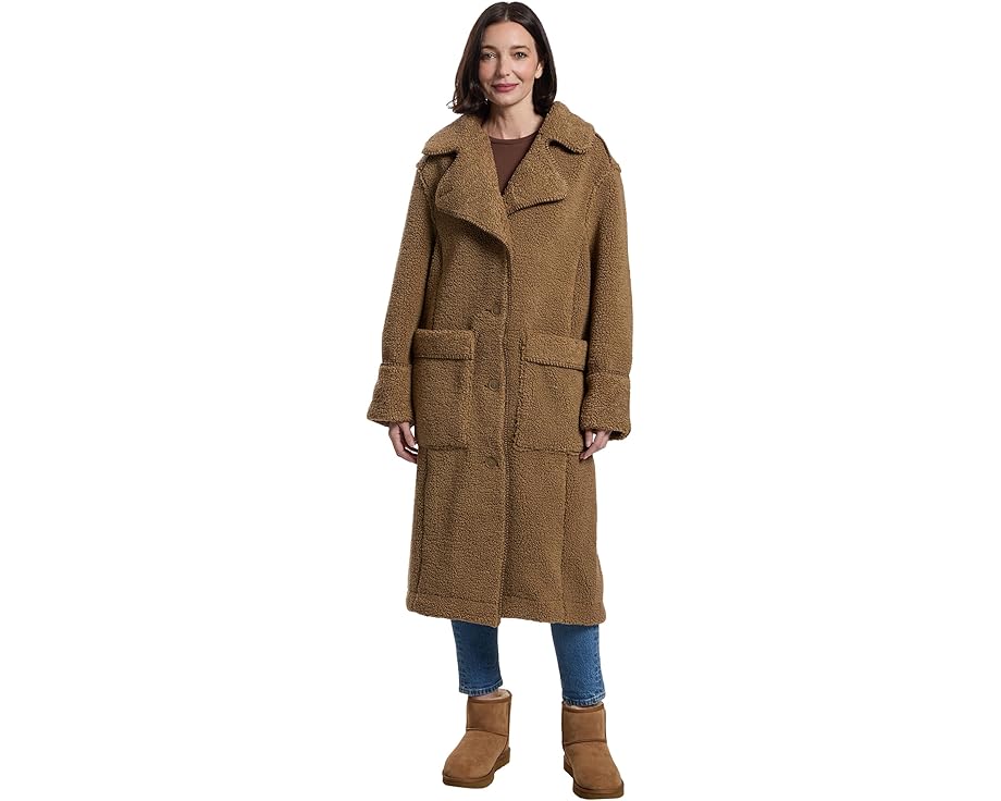 Пальто UGG Sema Uggfluff из плюшевого флиса в пол