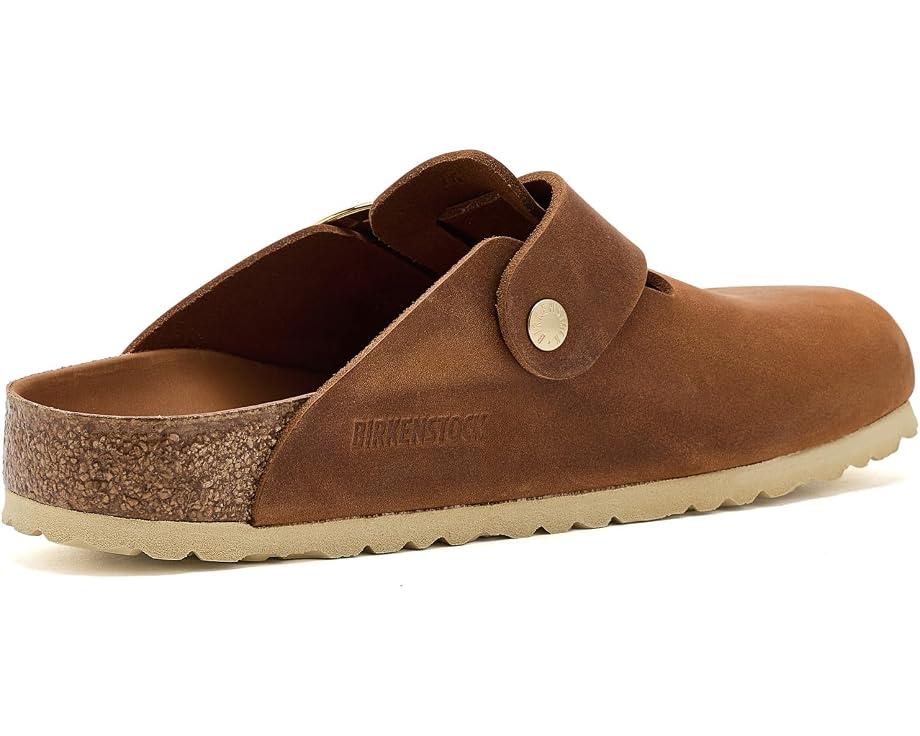 Клоги Birkenstock Boston Big Buckle из гладкой кожи с анатомической стелькой