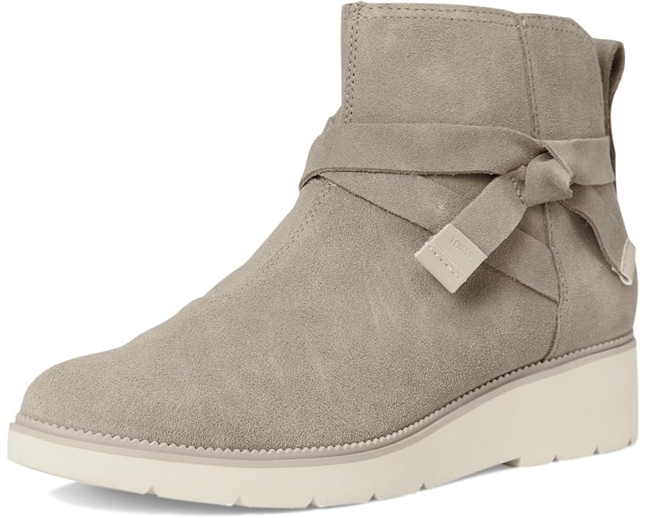 Ботильоны TOMS Marlow из замши с клиновидным каблуком и декоративной перемычкой