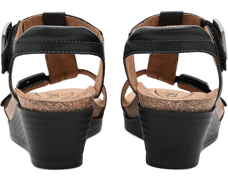 Сандалии Taos Footwear Top Notch на танкетке с кожаным верхом и декоративными пряжками